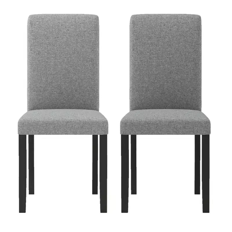Set di 2 sedie da pranzo Parson imbottite in tessuto, stile moderno di metà secolo