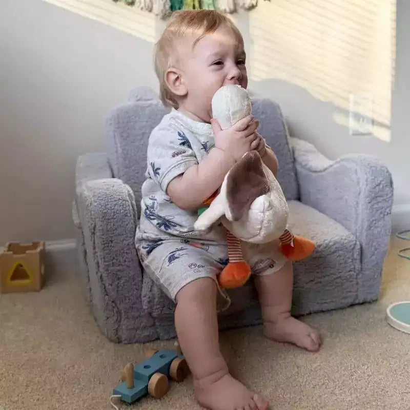 Divano per bambini, 2 in 1 pieghevole, divanetto apribile per sala giochi, rosa