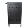 35 Device Mobile Charging Cart Station with Lock Key 2 Locking Caster Steel Construction Laptop and Tablet Storage Cart