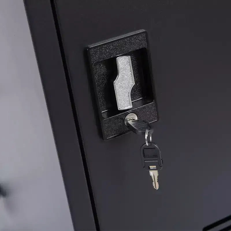 Carrello di ricarica mobile per 35 dispositivi con chiave di blocco, 2 rotelle bloccabili, struttura in acciaio, carrello per laptop e tablet