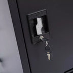 Carrello di ricarica mobile per 35 dispositivi con chiave di blocco, 2 rotelle bloccabili, struttura in acciaio, carrello per laptop e tablet