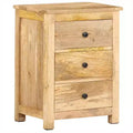 vidaXL Bedside Cabinet 17.7x13.8x23.6 Solid Mango Wood