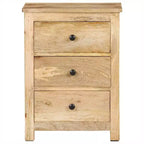 Comodino 17,7x13,8x23,6 Legno massello di mango
