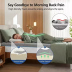 Materasso in memory foam rinfrescante, doppia rigidità con rivestimento in seta ghiaccio, letto in gel al tè verde per il supporto del sonno