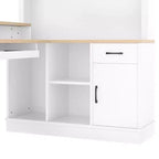 Scrivania gaming a L con presa di corrente, cassetti, libreria, tavolo da studio a L per angolo