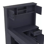 Scrivania gaming a L con presa di corrente, cassetti, libreria, tavolo da studio a L per angolo