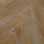 Tavolo da pranzo rotondo Wood 46 Farmhouse con piano in impiallacciatura Diamond