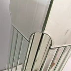Consolle a specchio da 43 pollici, tavolo da ingresso e tavolo dietro il divano, tavolo da divano rettangolare moderno per soggiorno o corridoio