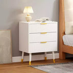 Cassettiera moderna a 3 cassetti, comò a righe verticali, organizer per camera da letto e soggiorno