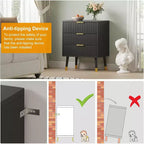 Cassettiera moderna a 3 cassetti, comò a righe verticali, organizer per camera da letto e soggiorno