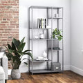 GDFStudio Axton 72.8 Modern Metal Bookcase Room Divider