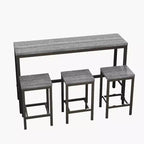 Set da 4 pz. Tavolo da Pranzo con 4 Sedie, Set Tavolo ben fatto per Sala da Pranzo, Soggiorno, Casa o Ufficio