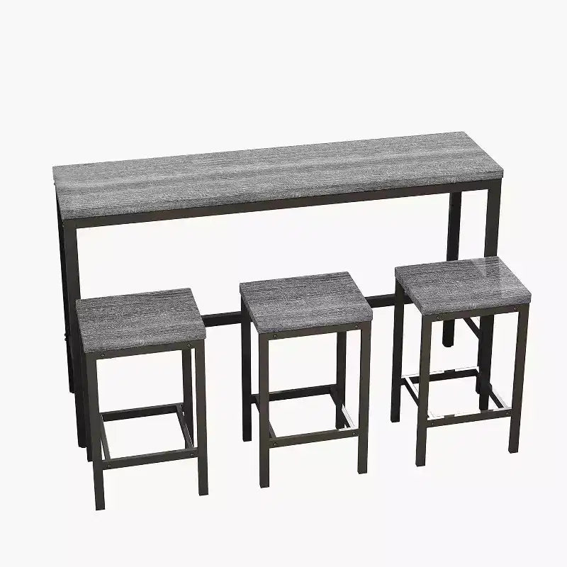 Set da 4 pz. Tavolo da Pranzo con 4 Sedie, Set Tavolo ben fatto per Sala da Pranzo, Soggiorno, Casa o Ufficio