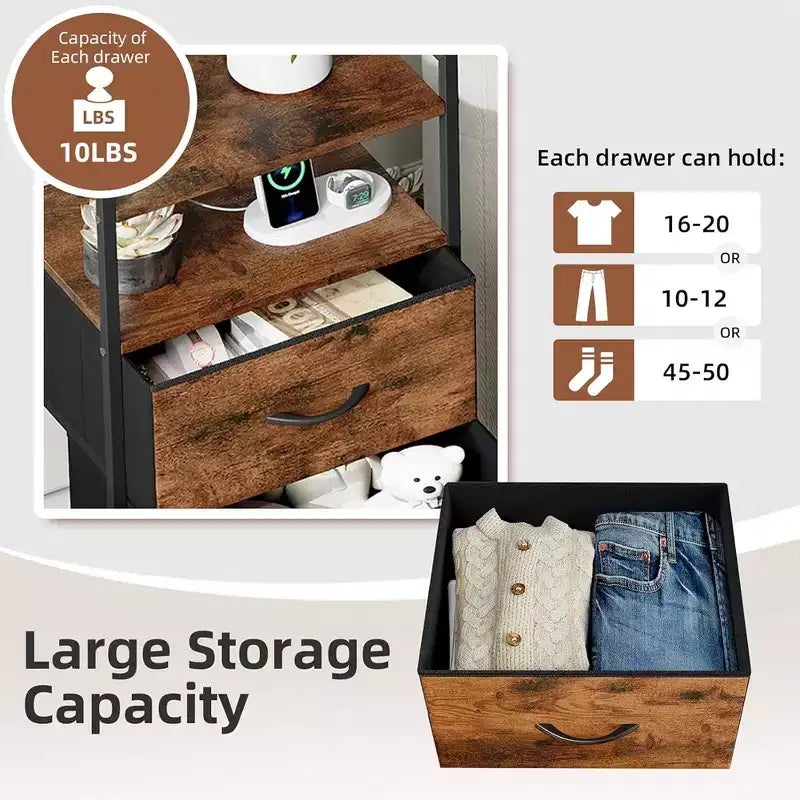 Cassettiera con 4 cassetti, dotata di piano d'appoggio in legno e specchiera, adatta per camere da letto e cucine, 41x29x83.5 cm