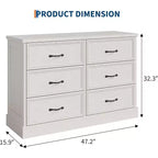 Comodino Moderno con Cassetti, Mobile Contenitore Ideale per l'Organizzazione della Camera da Letto, Mobile Salvaspazio, Struttura in Legno Durevole