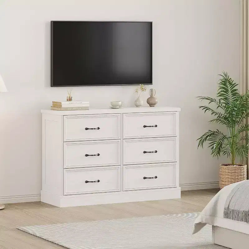 Comodino Moderno con Cassetti, Mobile Contenitore Ideale per l'Organizzazione della Camera da Letto, Mobile Salvaspazio, Struttura in Legno Durevole