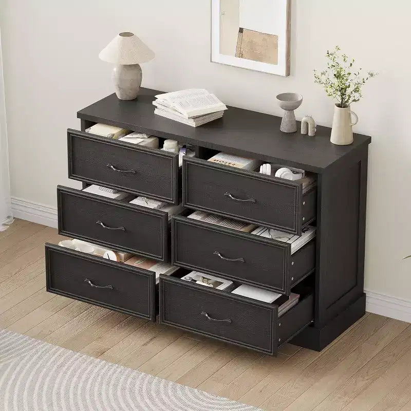 Comodino Moderno con Cassetti, Mobile Contenitore Ideale per l'Organizzazione della Camera da Letto, Mobile Salvaspazio, Struttura in Legno Durevole