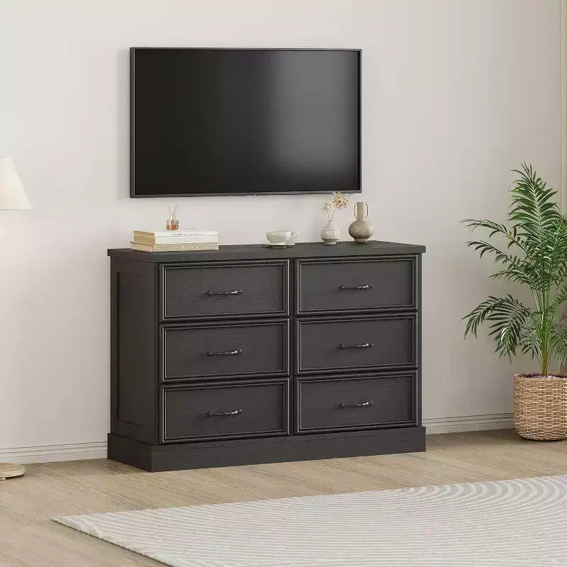 Comodino Moderno con Cassetti, Mobile Contenitore Ideale per l'Organizzazione della Camera da Letto, Mobile Salvaspazio, Struttura in Legno Durevole