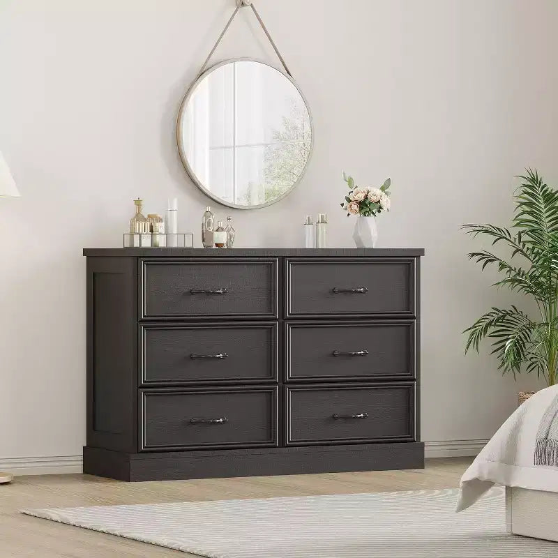 Comodino Moderno con Cassetti, Mobile Contenitore Ideale per l'Organizzazione della Camera da Letto, Mobile Salvaspazio, Struttura in Legno Durevole
