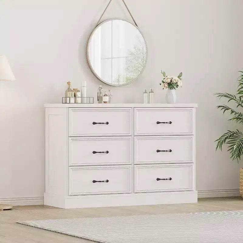 Comodino Moderno con Cassetti, Mobile Contenitore Ideale per l'Organizzazione della Camera da Letto, Mobile Salvaspazio, Struttura in Legno Durevole