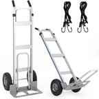COZONY Aluminum Hand Truck/Stair Climbing Cart, 600 LBS Capacity, Heavy Duty Cart With Extendable Base