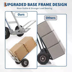 Carrello a mano/carrello saliscale in alluminio, capacità 270 kg, carrello per carichi pesanti con base estensibile