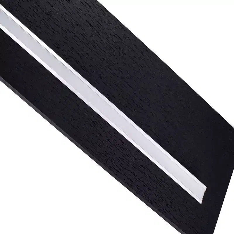 Mensola galleggiante a LED nera da 15,75 pollici con staffa invisibile per montaggio a parete in legno con LED integrato, perfetta per l'arredamento di bagno/camera da letto/cucina o come espositore per libri/piante