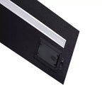 Mensola galleggiante a LED nera da 15,75 pollici con staffa invisibile per montaggio a parete in legno con LED integrato, perfetta per l'arredamento di bagno/camera da letto/cucina o come espositore per libri/piante