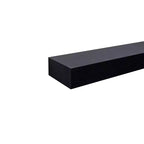 Mensola galleggiante a LED nera da 15,75 pollici con staffa invisibile per montaggio a parete in legno con LED integrato, perfetta per l'arredamento di bagno/camera da letto/cucina o come espositore per libri/piante