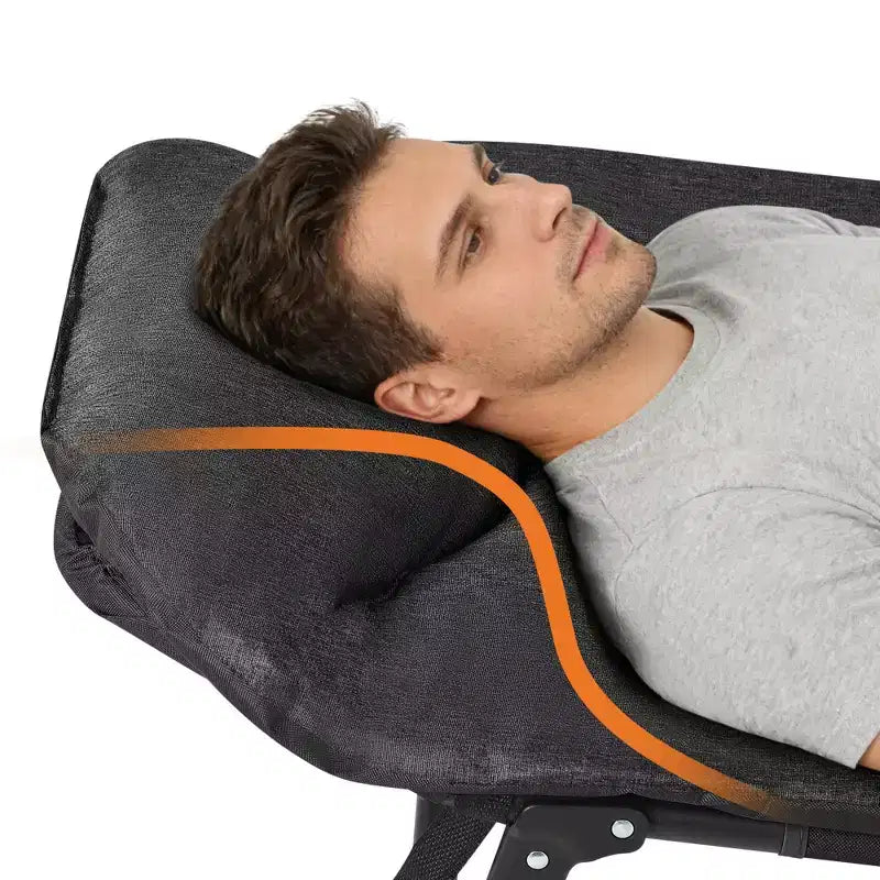 79 Letto Pieghevole Portatile con Cuscino, Brandina da Campeggio per Adulti con Supporto fino a 227 kg, Brandina da Tenda Leggera per Patio, Spiaggia, Interni ed Esterni