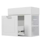 Mobiletto da bagno da parete 21.8 con lavabo, Mobiletto contenitore da bagno con cassetti, Mobile lavabo singolo con ripiano regolabile