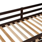 Letto a castello in legno Twin Over Twin con 4 cassetti, letto estraibile e scaletta