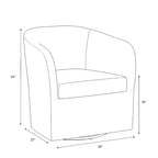 Sedia Girevole in Lino