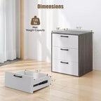 Cassettiera a 3 cassetti Mobiletto organizer con ampio spazio di archiviazione